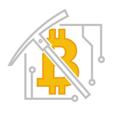 Bitcoin currency, virtual financial system for payment vector