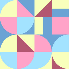 Abstract geometric minimalistic artwork poster. Retro design vector pettern.