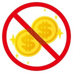 ドルコイン禁止マーク