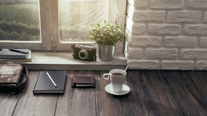 Hipster office at home