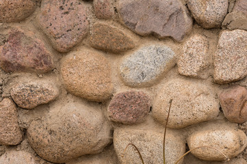 Masonry wall. Stones. Texture. Surface