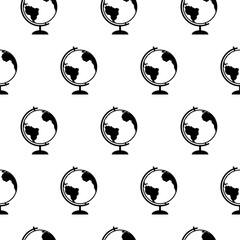 Globe pattern repeat seamless in black color for any design.