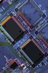 Electronic circuit board part of electronic machine component concept technology of computer...