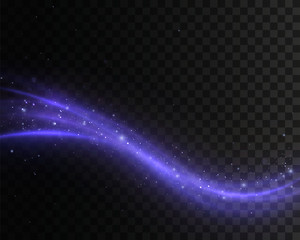 Obraz premium Light trails wave