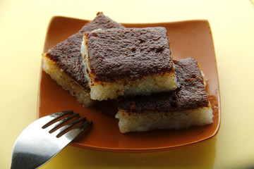 Filipino snack food called Bibingka Malagkit