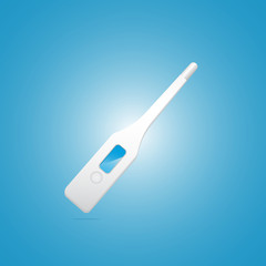 Electronic modern medical thermometer, Design template of digital thermometer, vector illustration