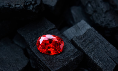 ruby Is red gem Beautiful by nature For making expensive jewelry	