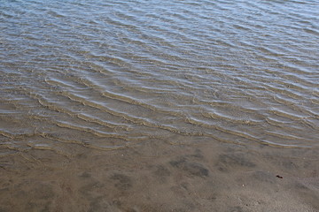 sand and water