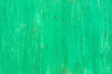 green abstract metal background and texture with old paint