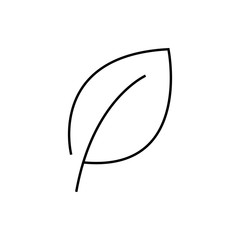 line leaf icon