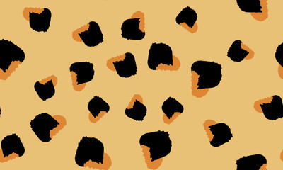 Leopard Print. Spotted Texture. Seamless Pattern.