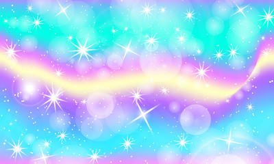 Rainbow Background. Unicorn Colorful Backdrop.