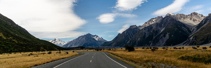 Mountain Landscape scene over New Zealand