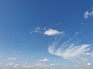 Blue sky with beautiful cloud patterns 