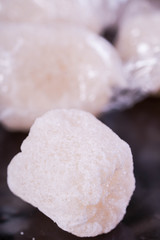 Fototapeta na wymiar soft candies macapuno balls with condensed milk