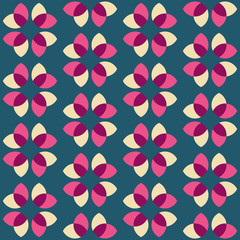 Clear geometric forms. Abstract vector seamless pattern.