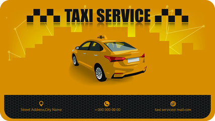 Design for business card taxi. © Zuev Ali
