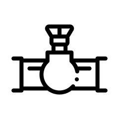gas device icon vector. gas device sign. isolated contour symbol illustration
