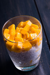 sweet savory mango coconut chia seed