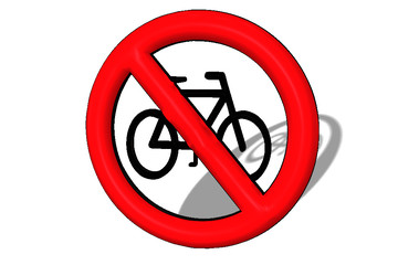 divieto bike biciclette 3d 
