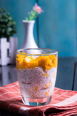 sweet savory mango coconut chia seed