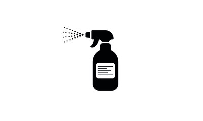 Spray bottle vector icon,clean spray bottle