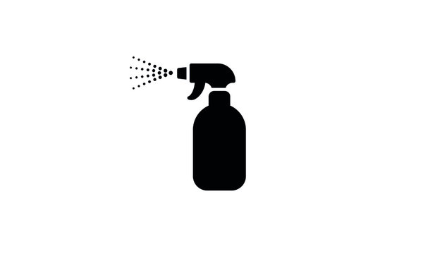 Spray bottle vector icon,clean spray bottle