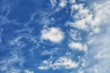 clouds on a blue sky, background, texture