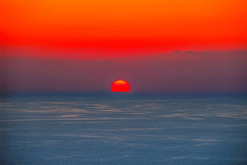 Trabzon, Turkey, 26 June 2008: Sunset, Boztepe