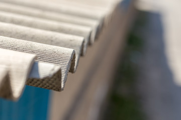 Image of asbestos roof, environmentally friendly material.