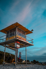 lifeguard tower on the beach 