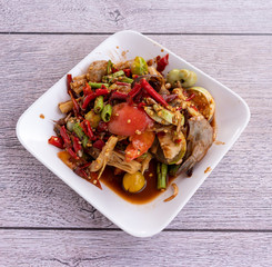 Thai Food Mixed Dishes Isaan Mix 