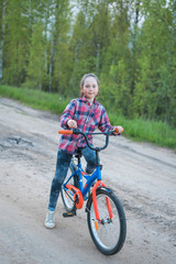 little girl on a Bicycle