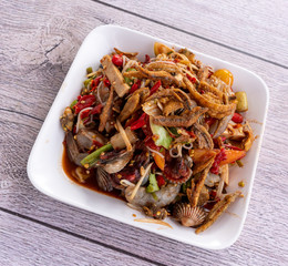 Thai Food Mixed Dishes Isaan Mix 