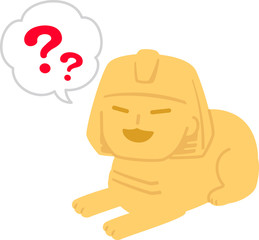 謎かけをするスフィンクス