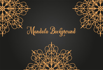 Luxury mandala background concept 
