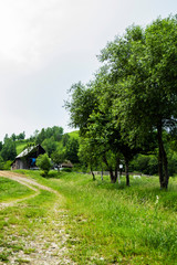 Panoramic view in Gura Humorului, Bucovina, Romania