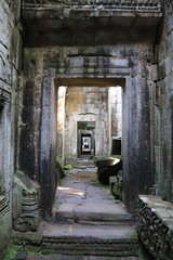 Porte du temple Preah Khan à Angkor, Cambodge