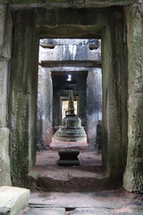 Intérieur du temple Preah Khan à Angkor, Cambodge