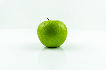 Green apple isolated on white background
