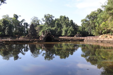 Temple Neak Pean à Angkor, Cambodge	