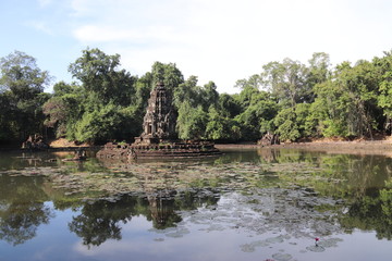 Temple Neak Pean à Angkor, Cambodge	