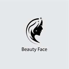 Woman face silhouette