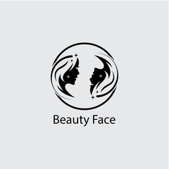 Woman face silhouette