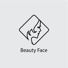 Woman face silhouette