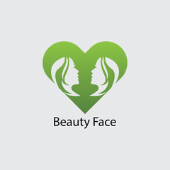 Woman face silhouette