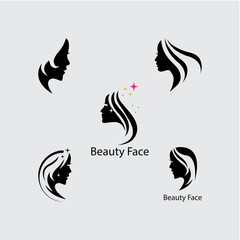 Obraz premium Woman face silhouette