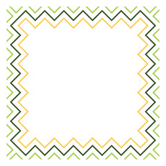 Colored frame, blank background vector design in green, yellow colors.