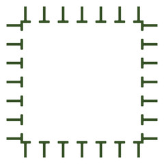 Colored frame, blank background vector design in green, white colors.