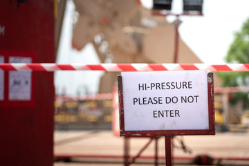 Safety warning of 